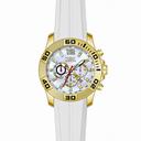 Invicta Pro Diver Chronograph Platinum Dial White Silicone Men's Watch 20296