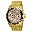 Invicta Pro Diver Chronograph Rose Dial Gold-plated Men's Watch 80063