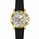 Invicta Pro Diver Chronograph Silver Dial Black Silicone Men's Watch 20301