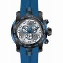 Invicta Pro Diver Chronograph Silver Dial Blue Silicone Men's Watch 17809