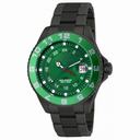 Invicta Pro Diver GMT Green Dial Gunmetal Ion-plated Men's Watch 18241