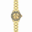 Invicta Pro Diver Gold Dial Gold-plated Ladies Watch 19822