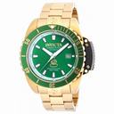 Invicta Pro Diver Automatic Green Dial Gold-tone Men's Watch 19869