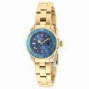 Invicta Pro Diver Metallic Blue Dial 18kt Gold-plated Ladies Watch 21536