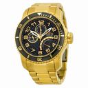 Invicta Pro Diver Multi-Function Black Dial Gold-plated Men's Watch 15341