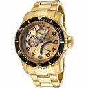 Invicta Pro Diver Multi-Function Champagne Dial 18kt Gold-plated Men's Watch 15343