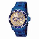 Invicta Pro Diver Multi-Function Champagne Dial Blue Ion-plated Men's Watch 15044