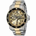 Invicta Pro Diver Multifunction Gold Dial Two-tone Men's Watch 17357