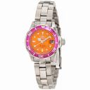 Invicta Pro Diver Orange Dial Stainless Steel Ladies Watch 11440