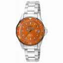 Invicta Pro Diver Orange Dial Stainless Steel Unisex Watch 12814