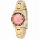 Invicta Pro Diver Pink Dial Gold-Tone Stainless Steel Ladies Watch 12526