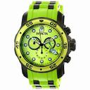 Invicta Pro Diver Scuba Chronograph Green Dial Green Polyurethane Men's Watch 18200