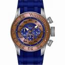 Invicta Pro Diver XL Chronograph Rose and Blue Dial Blue Silicone Men's Watch 14980