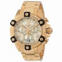 Invicta Reserve Arsenal Chronograph Champagne Dial 18kt Gold-plated Men's Watch 13721