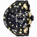Invicta Reserve Chronograph Black Dial Rubber Men's Watch 0913