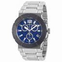 Invicta Reserve Chronograph Blue Dial Stainless Steel Men's Watch 19596