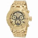 Invicta Reserve Chronograph Champagne Dial 18kt Gold Ion-plated Men's Watch 1568