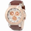 Invicta Reserve Ocean Reef Chronograph Silver Dial Brown Leather Men's Watch 1851