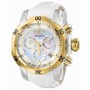 Invicta Reserve Venom III White Dial Chronograph White Leather Ladies Watch 0951