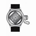 Invicta Russian Dive Clear Dial Black Leather Men's Watch 14774