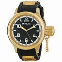 Invicta Russian Diver Black Dial Black Polyurethane Men's Watch 1436