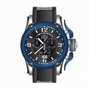 Invicta Russian Diver Chronograph Black Dial Black Polyurethane Men's Watch 12439