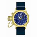 Invicta Russian Diver Chronograph Blue Dial Blue Leather Men's Watch 18577