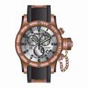 Invicta Russian Diver Chronograph Silver Dial Black Polyurethane Men's Watch 15566