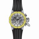 Invicta Russian Diver Chronograph Silver Dial Black Silicone Men's Watch 21678