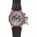 Invicta Russian Diver Chronograph Silver Dial Black Silicone Men's Watch 21679