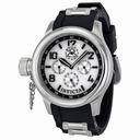 Invicta Russian White Dial Black Rubber Mid Size Watch 1810