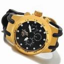 Invicta S1 Aviation Black Rubber Black Dial Gold Tone Case Men's Watch 1509