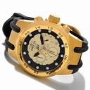 Invicta S1 Aviation Chronograph Black and Gold Dial Black Rubber Men's Watch 1511