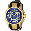 Invicta S1 Chronograph Blue Dial Black Leather Men's Watch 0897