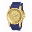 Invicta S1 Rally Automatic Gold Dial Blue Polyurethane Men's Watch 18215