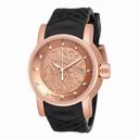 Invicta S1 Rally Automatic Rose Dial Black Polyurethane Men's Watch 18181