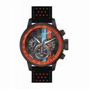 Invicta S1 Rally Chronograph Black Dial Black and Orange Leather Men's Watch 19288