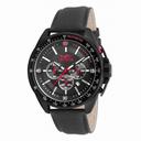 Invicta S1 Rally Chronograph Black Dial Black Leather Men's Watch 15911