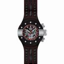 Invicta S1 Rally Chronograph Black Dial Black Leather Men's Watch 19175