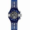 Invicta S1 Rally Chronograph Black Dial Blue Leather Men's Watch 19178