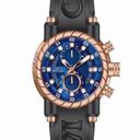 Invicta S1 Rally Chronograph Blue Dial Black Polyurethane Band Men's Watch 14187