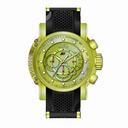 Invicta S1 Rally Chronograph Gold Carbon Fiber Dial Gold-plated and Black Polyurethane Men's Watch 19326