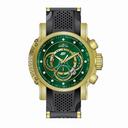 Invicta S1 Rally Chronograph Gold Dial Black Silicone Gold-plated Men's Watch 19329