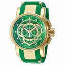 Invicta S1 Rally Chronograph Green Carbon Dial Green Polyurethane Men's Watch 10565