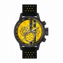 Invicta S1 Rally Chronograph Yellow and Black Dial Black and Yellow Leather Men's Watch 19292