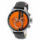 Invicta S1 Rally Orange and Black Dial Black Leather Men's Watch 19898