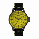 Invicta S1 Rally Yellow Dial Black Leather Men's Watch 19616
