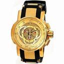 Invicta S1 Touring Chronograph Gold Dial Black Rubber Men's Watch 0899