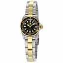 Invicta Sapphire Diver  Black Dial Two-tone Ladies Watch 7063