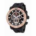 Invicta Sea Base Chronograph Black Dial Black Polyurethane Men's Watch 14256